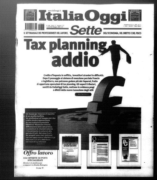 Italia oggi : quotidiano di economia finanza e politica